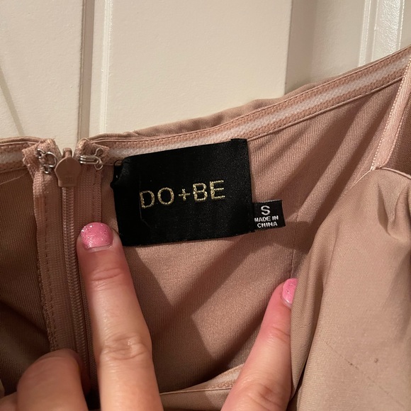 DO + BE tan strapless cocktail dress. New without tags. - Picture 2 of 3